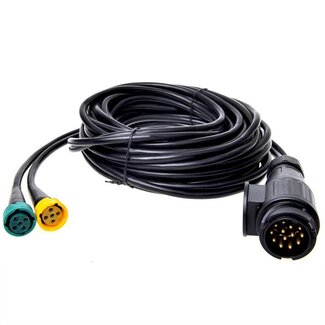 ProPlus Kabelset - 9 meter - 13-polige stekker naar 2x 5-polige connector