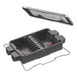 ProPlus Kabelverbindingsdoos - 8-polig - Waterdicht - Zwart - Kunststof