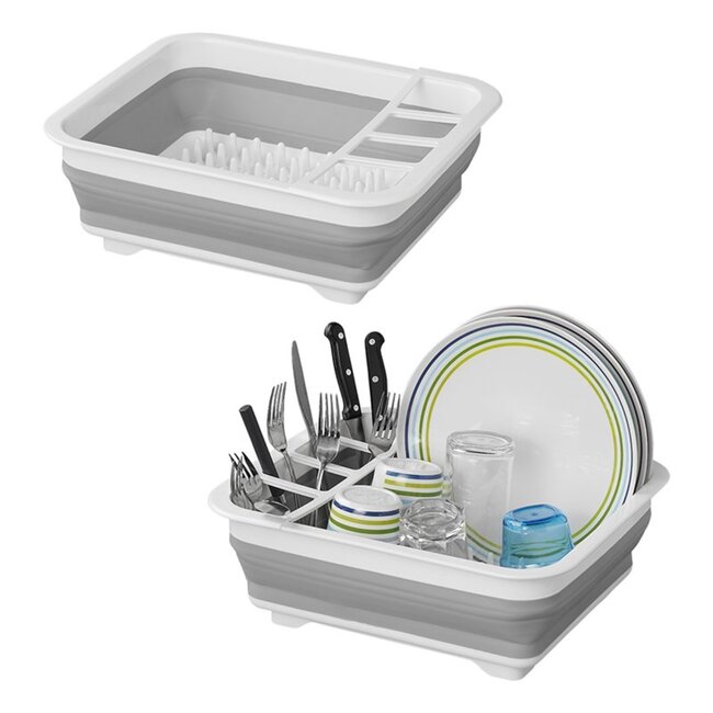 ProPlus Opvouwbaar afdruiprek - Kunststof - Compact en ruimtebesparend - 36,5 x 31,5 x 13 cm