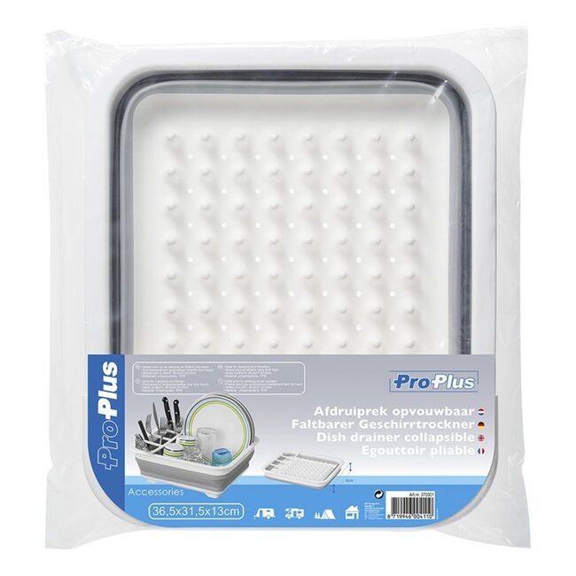 ProPlus Opvouwbaar afdruiprek - Kunststof - Compact en ruimtebesparend - 36,5 x 31,5 x 13 cm