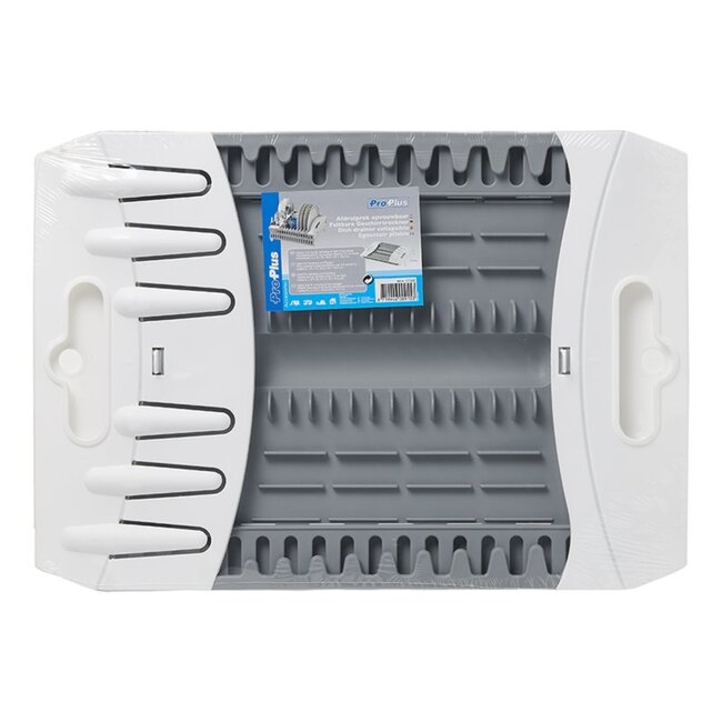 ProPlus Opvouwbaar afdruiprek - Kunststof - Compact - 34,5 x 30 x 18,5 cm - Geschikt voor 9 borden