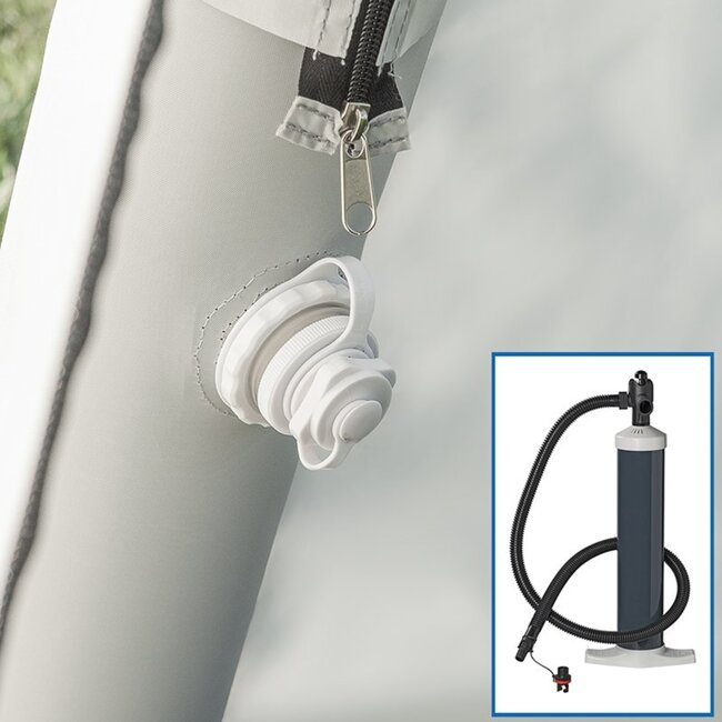 ProPlus Ruime opblaasbare partytent - 365 x 365 cm - 300D polyester - Inclusief pomp en UV-bescherming