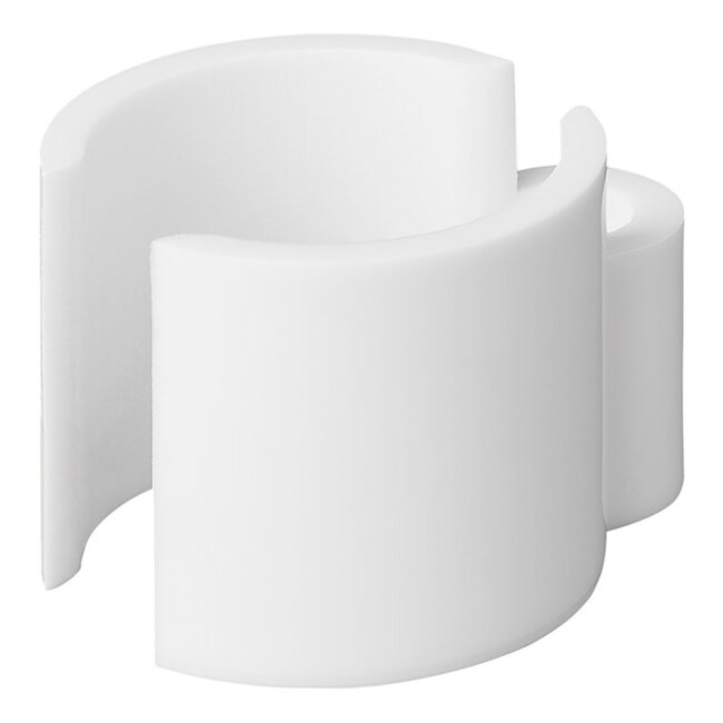ProPlus Kabelclip set - kunststof - voor buizen Ø 22-32 mm - wit - 8 stuks