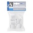 ProPlus Kabelclip set - kunststof - voor buizen Ø 22-32 mm - wit - 8 stuks