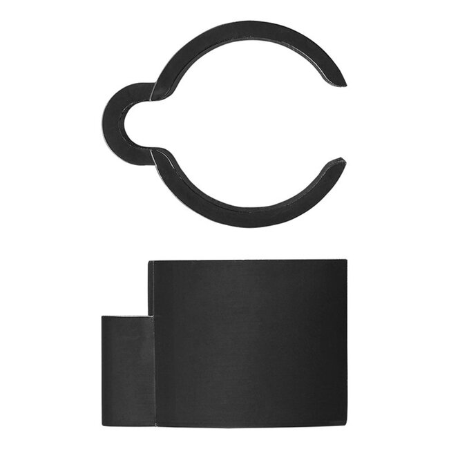 ProPlus Kabelclip set - kunststof - voor buizen Ø 22-32 mm - zwart - 8 stuks