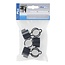 ProPlus Kabelclip set - kunststof - voor buizen Ø 22-32 mm - zwart - 8 stuks