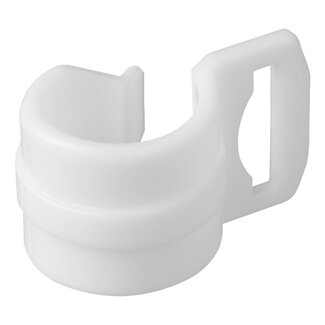 ProPlus Tentclip met sleuf - Kunststof - Voor buizen Ø 20-25 mm - Wit - Set van 4