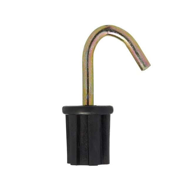 ProPlus Tentdop met ronde haak - metaal - Ø 25 mm - zwart