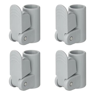 ProPlus Buisklemmen voor tentstokken - Powergrip snelsluiting - 22-25 mm - 4 stuks