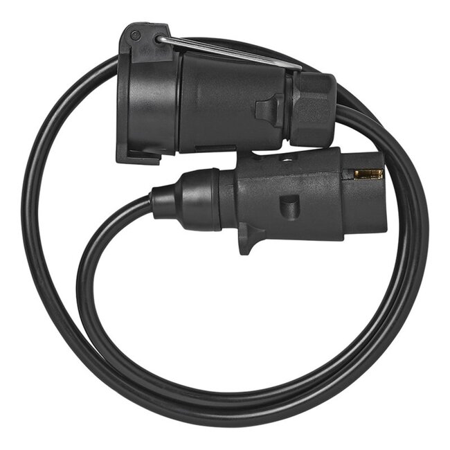 ProPlus Verlengkabel - 7-polige stekker en stekkerdoos - 1 meter - Compact en krachtig