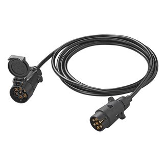 ProPlus Verlengkabel 3 meter - 7-polige stekker en doos - Betrouwbare stroomtoevoer - Compact op te bergen ProPlus Verlengkabel 3 meter - 7-polige stekker en doos - Betrouwbare stroomtoevoer - Compact op te bergen