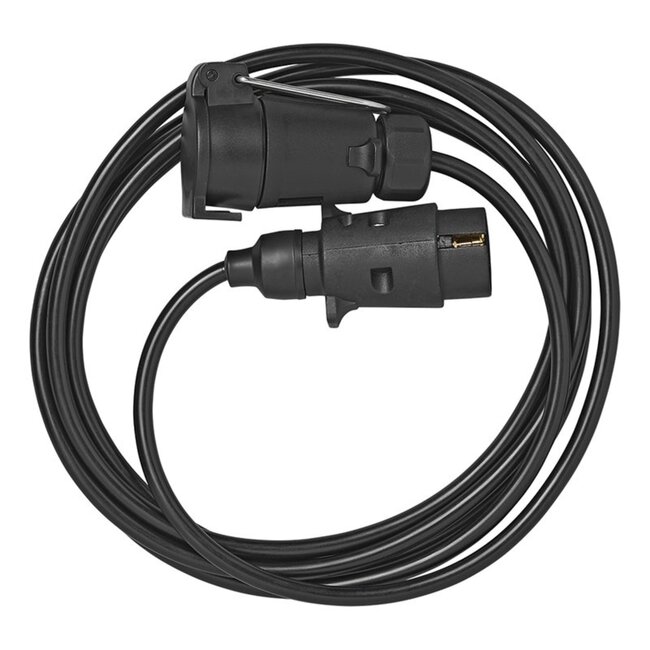 ProPlus Verlengkabel 3 meter - 7-polige stekker en doos - Betrouwbare stroomtoevoer - Compact op te bergen