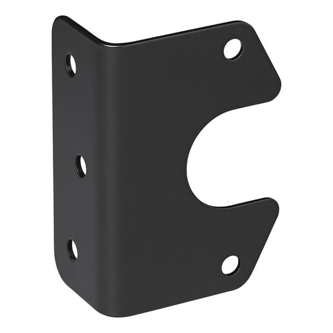 ProPlus Gehoekte stekkerdooshouder - Metaal - 9,4 x 6,3 cm - Zwart - Voor 7 en 13-polige stekkerdozen