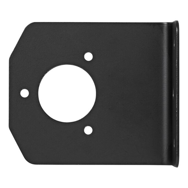 ProPlus Stekkerdooshouder - Metaal - Gehoekt - 9,4 x 10,9 cm - Zwart - Voor 7 en 13-polige Stekkerdoos