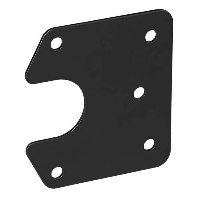 ProPlus Stevige metalen stekkerdooshouder - 9,4 x 8,7 cm - zwart - geschikt voor 7 en 13 polige stekkerdozen