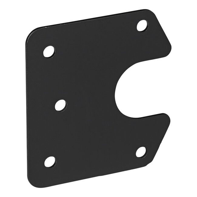 ProPlus Stevige metalen stekkerdooshouder - 9,4 x 8,7 cm - zwart - geschikt voor 7 en 13 polige stekkerdozen