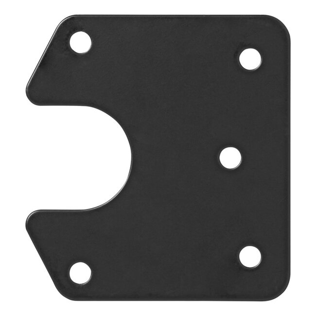 ProPlus Stevige metalen stekkerdooshouder - 9,4 x 8,7 cm - zwart - geschikt voor 7 en 13 polige stekkerdozen