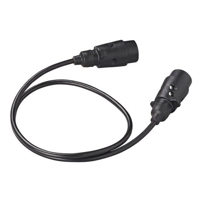 ProPlus Verlengkabel - 1 meter - 2 x 7-polige stekker - PVC - Weerbestendig