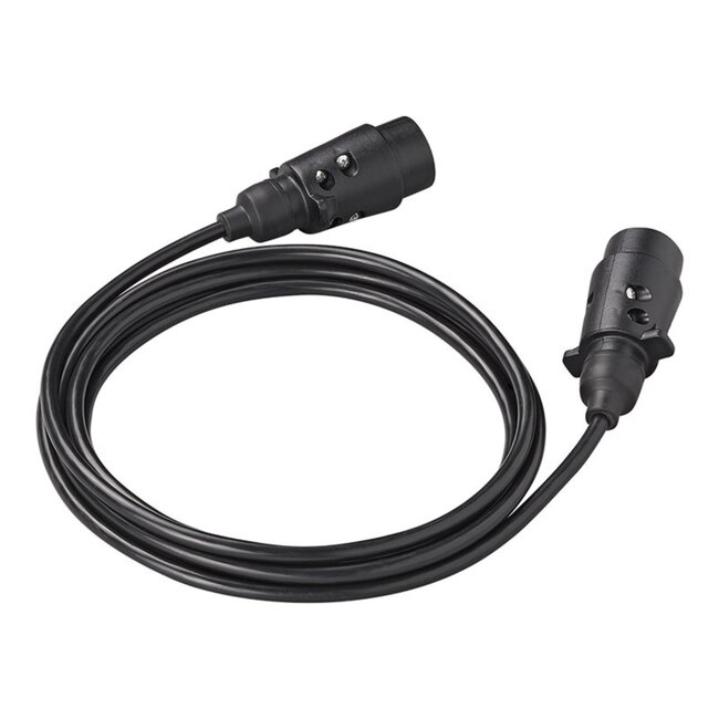 ProPlus Verlengkabel - 3 meter - 2 x 7-polige stekker - PVC - Flexibel en duurzaam