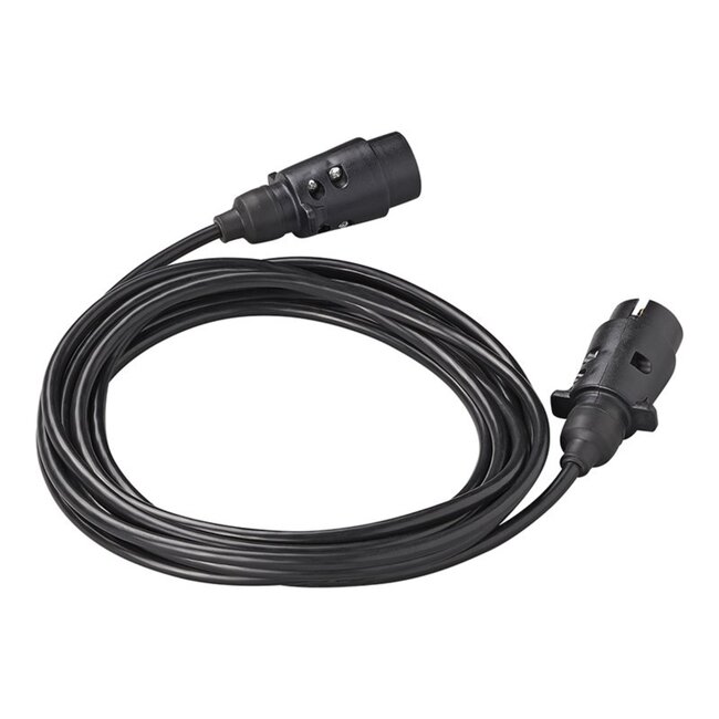 ProPlus Verlengkabel - 5 meter - 2 x 7-polige stekker - PVC - Flexibel en weerbestendig