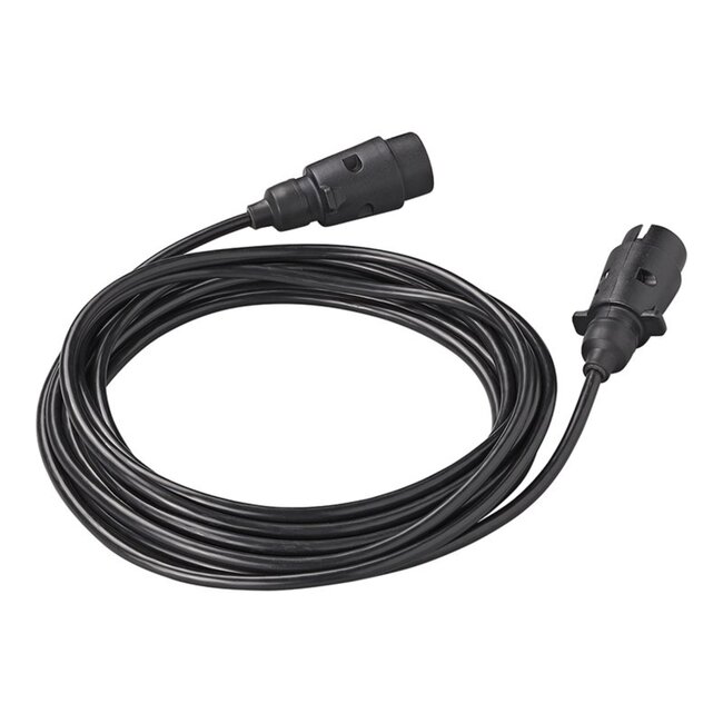 ProPlus Verlengkabel - 7 meter - 2 x 7 polige stekker - PVC - flexibel en weerbestendig