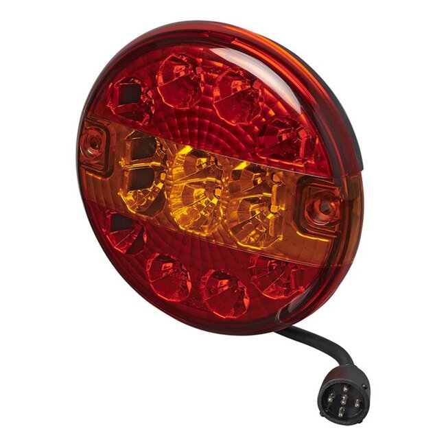 Pro Plus Aanhangwagen Achterlicht - Rond - 3 Functies - Ø 140 mm 14 LED - Universeel