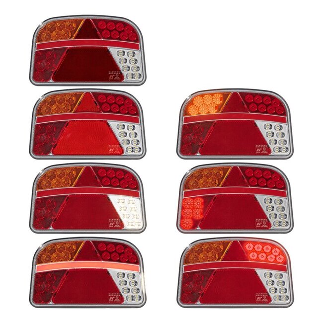 ProPlus Achterlicht met 6 functies - LED - 240 x 150 mm - Links - IP67