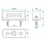 ProPlus Compacte kentekenverlichting - 85 x 35 mm - E9-gekeurd - Zwart ontwerp