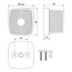 ProPlus Compacte zijlamp - wit - 65 x 60 mm - E9-gekeurd - 12V & 24V
