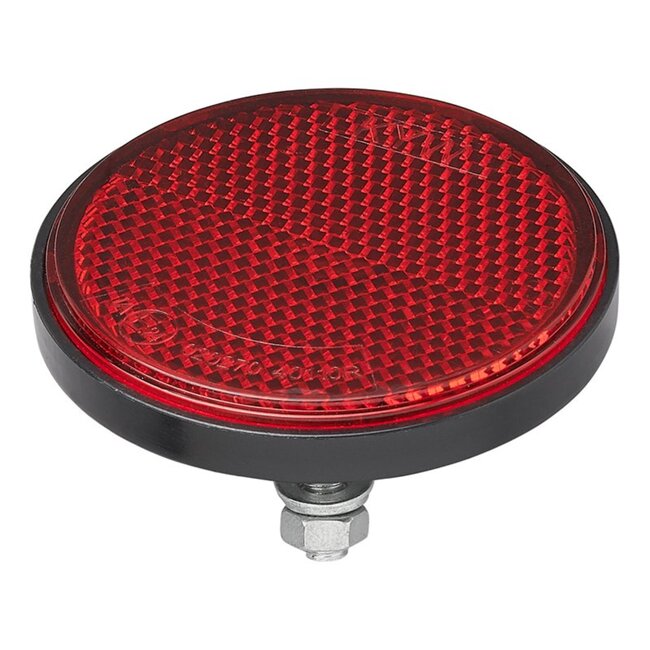 Pro Plus Reflector met Ø 5 mm Bout en Moer - Ø 60 mm - Rood - 2 stuks