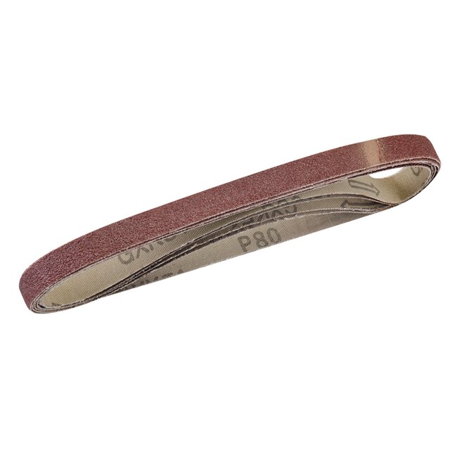 Silverline Schuurbanden - Schuurband - 13 x 457 mm - Korrel 80 - 5 stuks