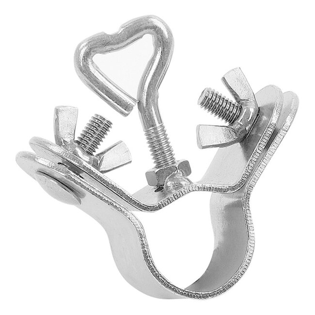 ProPlus Daksteunklem - Hoek - Staal - Chroom - Ø 22-25 mm