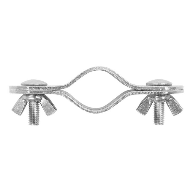 ProPlus Daksteunklem - Dubbel - Staal - Chroom - Ø 22-25 mm - 85 mm