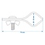 ProPlus Daksteunklem - Staal - Chroom - Ø 28-32 mm - 70 mm - 2 stuks