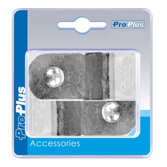 ProPlus Daksteunklem - Staal - Chroom - Ø 28-32 mm - 70 mm - 2 stuks