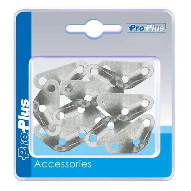 ProPlus Driegatsspanners - Driehoek - Altijd Spanning - Aluminium - Zilver - 10 stuks