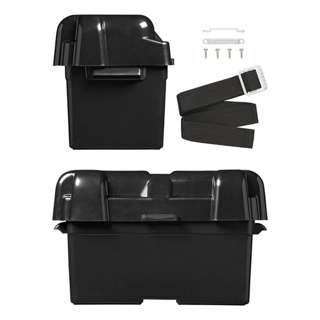 ProPlus Accubak - Zuurbestendig - Met spanband - Verstelbaar schot - 35x18x20 cm