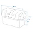 ProPlus Accubak - Zuurbestendig - Met spanband - Verstelbaar schot - 35x18x20 cm