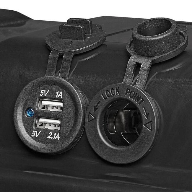 ProPlus Batterijbox - USB en 12V stekkerdoos - Voltmeter - 35x18x20 cm - Zuurbestendig