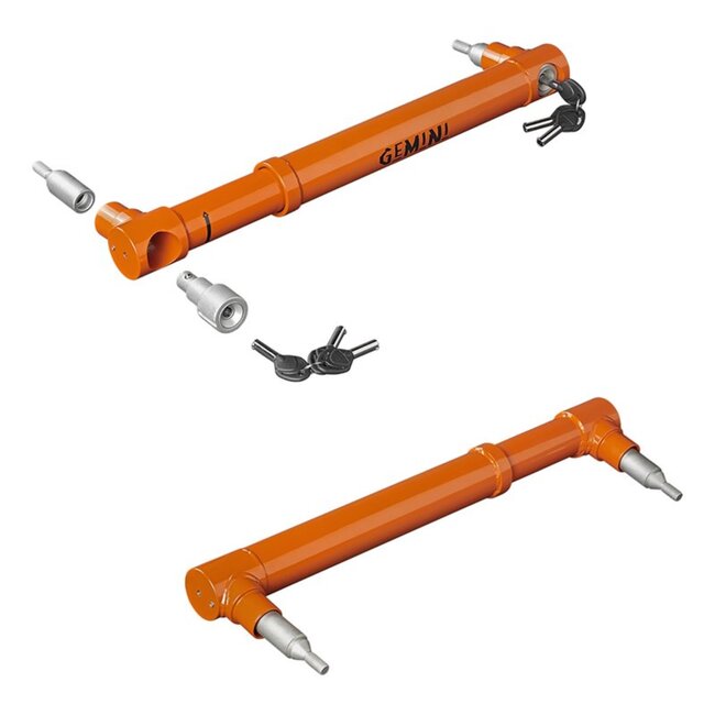 Purple Line Wielklem Gemini - Dubbelas - Inclusief veiligheidssloten en sleutels - Verstelbaar - 6,5 kg