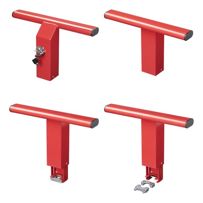 ProPlus Anti-inbraak trekhaakslot - rood - 41 x 25,7 x 12 cm - inclusief 2 sleutels