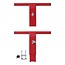 ProPlus Anti-inbraak trekhaakslot - rood - 41 x 25,7 x 12 cm - inclusief 2 sleutels