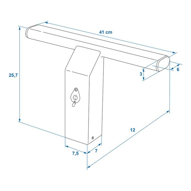 ProPlus Anti-inbraak trekhaakslot - rood - 41 x 25,7 x 12 cm - inclusief 2 sleutels