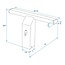 ProPlus Anti-inbraak trekhaakslot - rood - 41 x 25,7 x 12 cm - inclusief 2 sleutels
