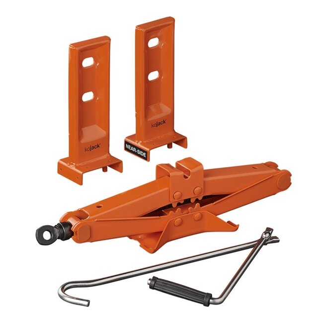 Purple Line Schaarkrik en nivelleringssysteem voor caravan - maximale belasting 1500 kg - inclusief draagtas