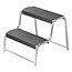 ProPlus Opstapje - 2 treden - antislip - extra brede voeten - zwart - 470 x 395 x 375 mm