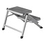 ProPlus Vouwbaar opstapje - 2 treden - antislip - metaal - 59,5 x 39 x 49 cm