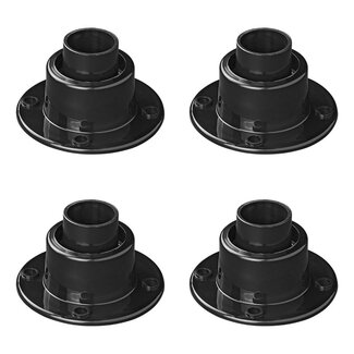 ProPlus Roteerbare voeten voor tafelpoten en opstapjes - Ø 25 mm - Set van 4 stuks