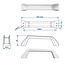 ProPlus Rangeergreep - Kunststof - 18 cm - Wit - Set van 2