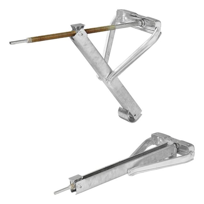 ProPlus Compacte caravanhoeksteun - 800 kg draagvermogen - verzinkt staal - 605 x 260 x 500 mm